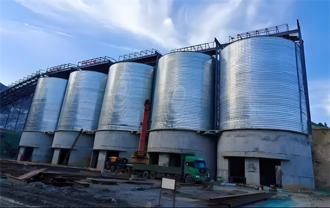 铜梁螺旋卷板仓施工现场